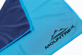MOUNTREX® Hüttenschlafsack mit Klettverschluss (220x90 cm) - Ultraleicht & Kompakt (330g), Blau