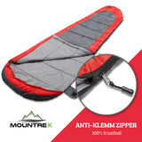 MOUNTREX® Schlafsack – Sommerschlafsack Ultraleicht & Kompakt (850g) - Outdoor Mumienschlafsack (205x75cm) + BONUS Reisekissen