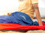 MOUNTREX® Hüttenschlafsack mit Druckknöpfe (280g) - Schlafsack Inlett 220x90 cm
