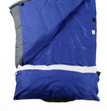 MOUNTREX® Hüttenschlafsack mit Klettverschluss (220x90 cm) - Ultraleicht & Kompakt (330g), Blau