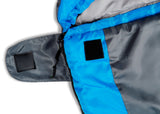 MOUNTREX® Schlafsack – Sommerschlafsack (850g) - Mumienschlafsack (205x75cm) + BONUS Reisekissen