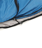 MOUNTREX® Hüttenschlafsack mit Reißverschluss - Ultraleicht & Kleines Packmaß (340g) - Schlafsack Inlett, Inlay (220x90cm), Teal