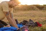 Schlafsack - Sommerschlafsack (100GSM), Kleines Packmaß & Ultraleicht (750g), Koppelbar (Links)