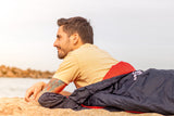 Schlafsack - Sommerschlafsack (100GSM), Kleines Packmaß & Ultraleicht (750g), Koppelbar (Rechts)