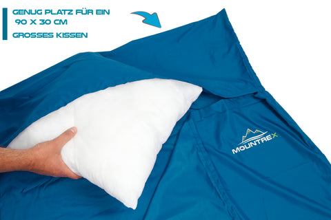normaler schlafsack statt hüttenschlafsack MOUNTREX® Hüttenschlafsack mit Reißverschluss