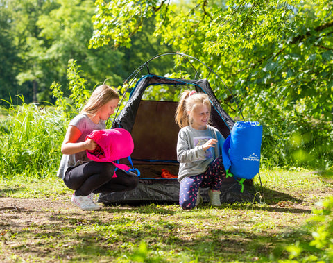 schlafsack mountrex MOUNTREX® Kinderschlafsack (Blau) - Tragbar wie ein Rucksack