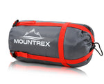 MOUNTREX® Schlafsack – Sommerschlafsack Ultraleicht & Kompakt (850g) - Outdoor Mumienschlafsack (205x75cm) + BONUS Reisekissen