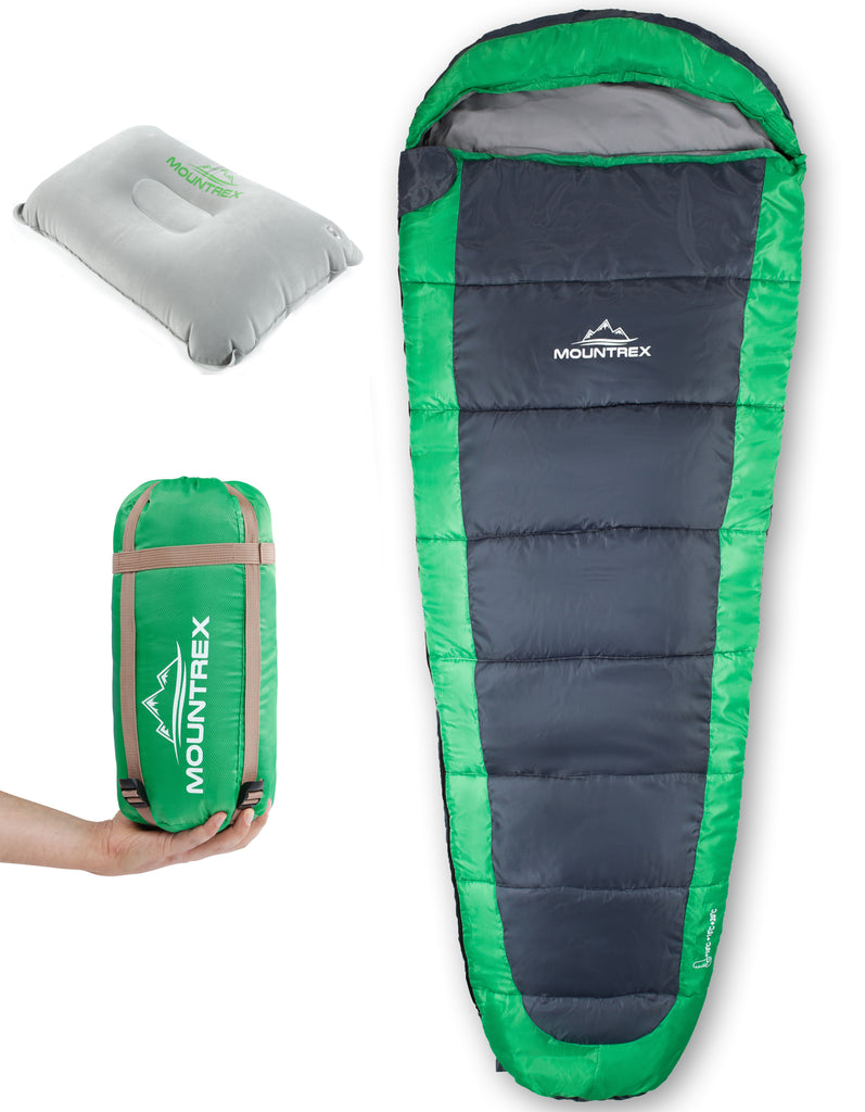 ultraleicht trekking schlafsack MOUNTREX® Schlafsack – Sommerschlafsack Ultraleicht & Kompakt (850g) -